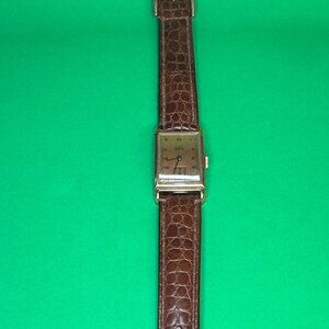 Vintage Elgin Deluxe 17817 Men’s Wristwatch 17 Jewels Gold-Filled Case works- 07